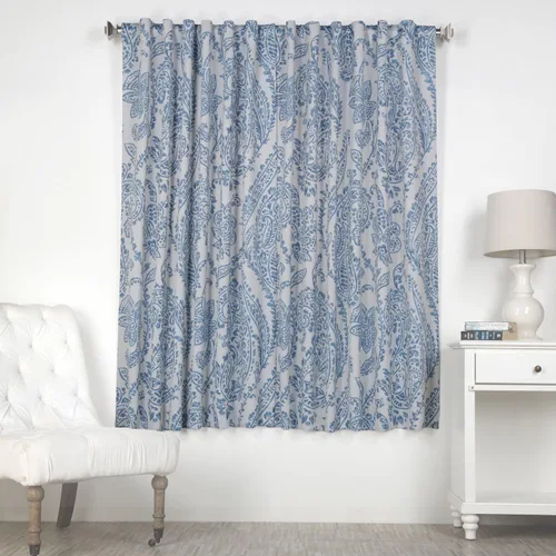 Vista 2 de HPD Half Price Drapes Cortinas impresas que oscurecen la habitación para dormitorio, sala de estar 50 X 63 pulgadas (1 panel), BOCH-KC16072-63, Tea