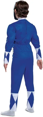 Vista 2 de Disfraz de Rangers azul para niños de Power Rangers