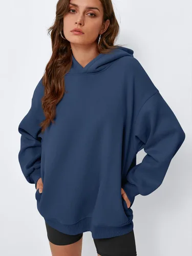 Vista 2 de EFAN Sudaderas con capucha de gran tamaño para mujer, sudaderas de forro polar con capucha, suéteres casuales y cómodos de moda de otoño 2025