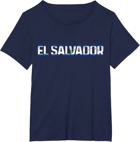 Vista 11 de Camiseta Vintage Pride con bandera salvadoreña de El Salvador, Negro