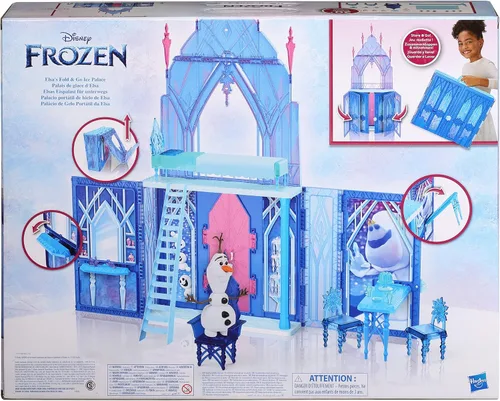 Vista 4 de Disney Frozen 2 Palacio de Hielo Plegable y en Marcha de Elsa, Set de Castillo, Juguete para Niños de 3 años en Adelante