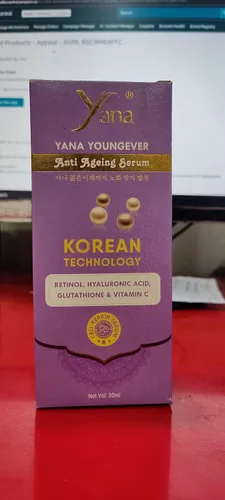 Vista 3 de Yana Youngever - Suero facial antienvejecimiento con vitamina C y retinol, para rejuvenecer y refinar los poros, hidratar e hidratar con ácido