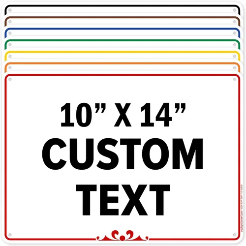 Vista 27 de My Sign Center (Prestige) - Letrero personalizado, para negocios, uso en interiores y exteriores, 7 x 10 pulgadas, libre de óxido, aluminio 040