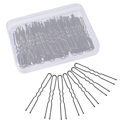 Vista 7 de IKOCO - Horquillas para el pelo en forma de U de 2.4 pulgadas para moños de ballet para mujer con caja de almacenamiento Sujeción segura, sin