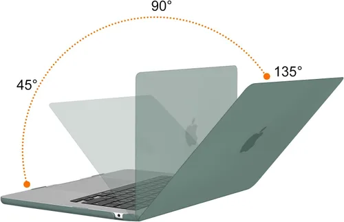 Vista 4 de MOSISO Funda compatible con MacBook Air de 15 pulgadas, versión 2023, chip A2941 M2, carcasa rígida de plástico, funda vertical, cubierta