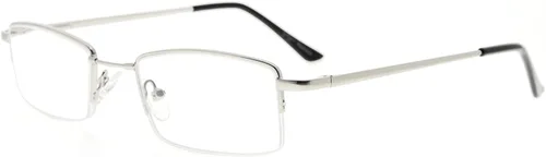 Vista 13 de Eyekepper Anteojos de lectura con bisagras de resorte con puente de titanio de memoria flexible para hombres y mujeres (negro, +0.50)