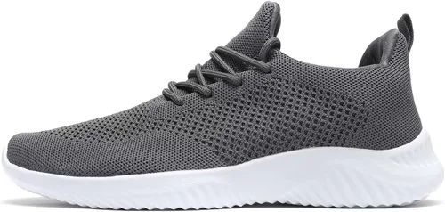 Vista 2 de Zapatos de tenis sin cordones para hombre, ligeros, transpirables, informales, suela suave, malla para el trabajo, gimnasio, tenis