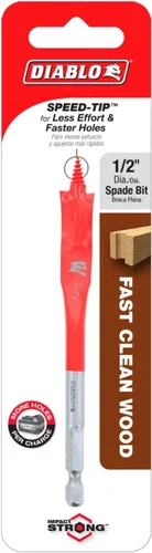 Vista 2 de Diablo Broca de sable para madera - Diseño Speed-TIP - Diámetro de 1/2 pulgada, 10 cm de longitud, vástago hexagonal de 1/4 pulgada - DSP1020