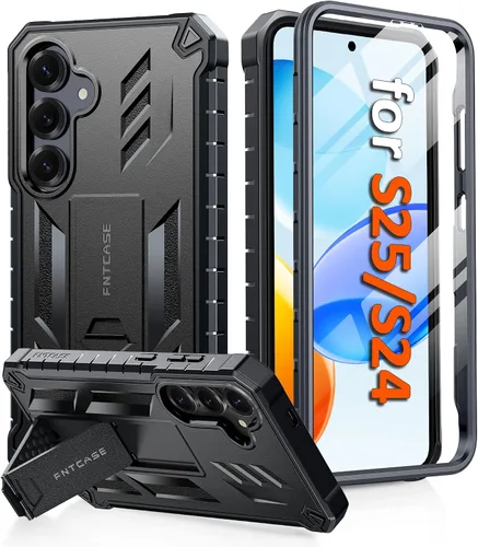Vista 43 de FNTCASE Funda para Moto G 5G 2023 / Moto G Power 5G 2023 con función atril Negro