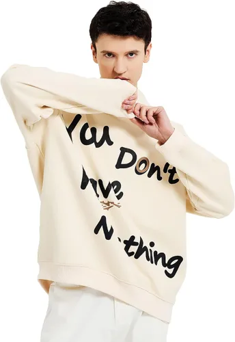 Vista 4 de Sudaderas para mujeres y hombres, sudadera con capucha de forro polar con textos, sudaderas novedosas y casuales