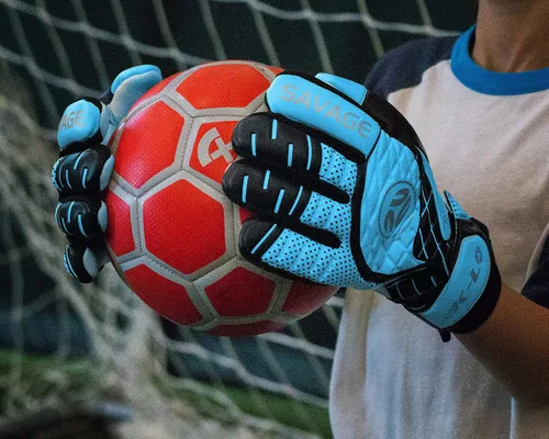 Vista 6 de K-LO Guantes de portero: Guantes de portero de fútbol Savage Rise (unisex, juvenil, niños y adultos) – Salvajes de dedos para protección Palma