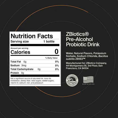 Vista 7 de ZBiotics Siéntete mejor después de beber, despierta renovado, respaldado por la ciencia, probiótico patentado para mañanas más fáciles, apto
