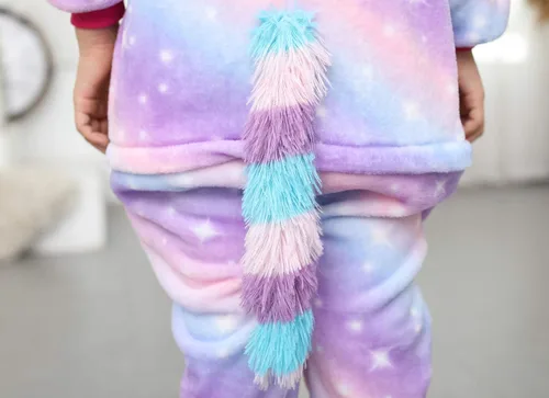 Vista 58 de Mameluco de unicornio para pijamas de animales, cosplay, disfraz unisex de Halloween