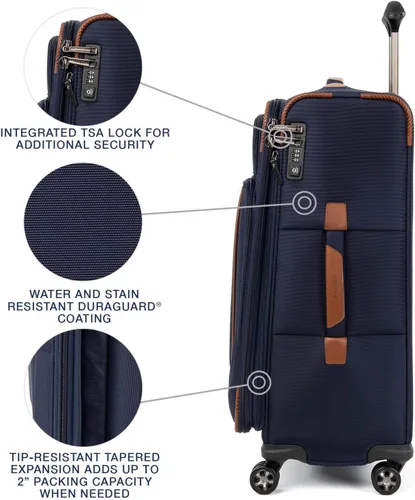 Vista 3 de Travelpro Crew Versapack - Maleta giratoria extensible Softside, Azul patriota), 407186522