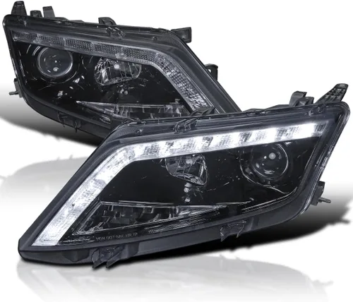 Vista 11 de SPEC-D TUNING Faros LED con proyector negros compatibles con Ford Fusion 2010-2012, conjunto de faros delanteros izquierdo + derecho For 2010-2012
