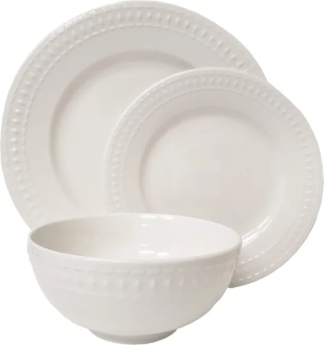 Vista 5 de Tabletops Gallery - Juego de tazas de porcelana (4 piezas, resistentes a las astillas), color blanco Apto para lavavajillas