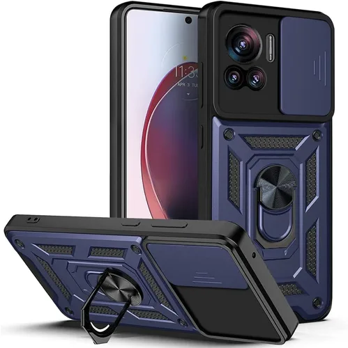 Vista 90 de Compatible con carcasa de soporte Infinix Zero Ultra 5G, con cubierta de lente de cámara deslizante compatible con funda Infinix Zero Ultra 5G Negro