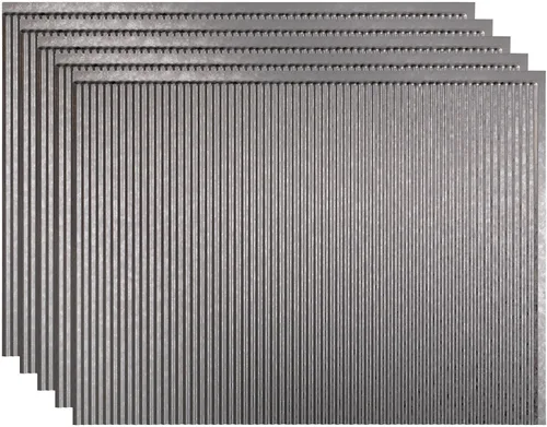 Vista 16 de FASÄDE Panel decorativo de mosaicos de vinilo en bermuda bronce (muestra de 6x6 pulgadas)