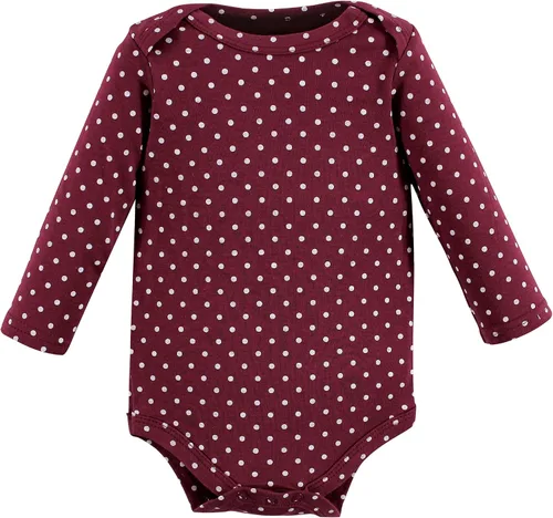 Vista 39 de Hudson Baby baby-boys Cotton Long-sleeve Bodysuits 5-pack