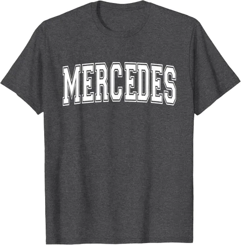Vista 26 de MERCEDES TX TEXAS USA - Camiseta deportiva vintage estilo Varsity, Negro, S