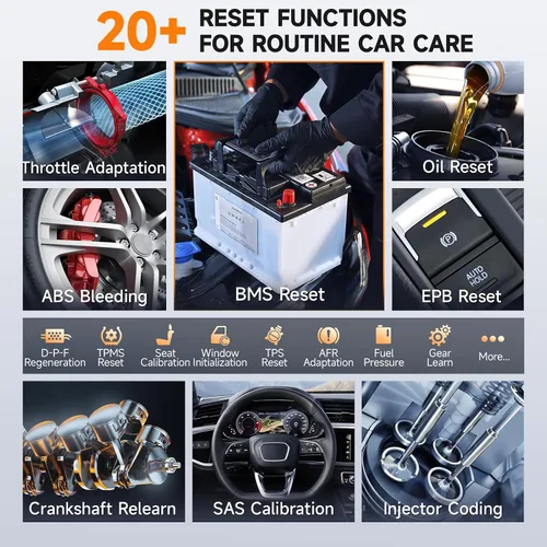 Vista 4 de FOXWELL NT710 Herramienta de escaneo apta para BMW, herramienta de diagnóstico de sistema completo con control bidireccional, todos los servicios