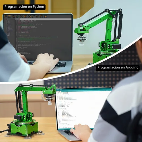 Vista 4 de LewanSoul Kit de Brazo Robótico, MaxArm para Programación Arduino Python ESP32 Brazo Robótico Inteligente de Código Abierto con Servo de Bus