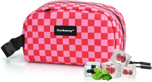 Vista 21 de Cerbonny Pequeña bolsa refrigeradora, bolsa de almuerzo congelable para niños y adultos, pequeña bolsa aislada, mini bolsa portátil para aperitivos
