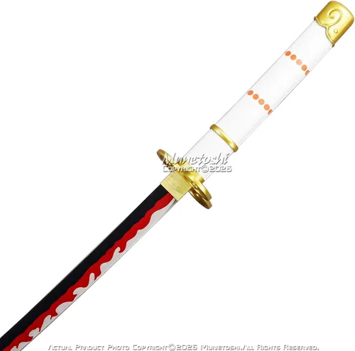 Vista 7 de 40" AME no Habakiri - Espada de acero de pirata, Katana Samurai, regalo de anime para cosplay