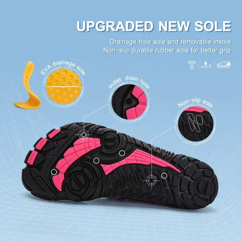 Vista 3 de Zapatos de agua para mujeres hombres zapatos de playa para mujeres zapatos de natación zapatos de piscina zapatos de río zapatos de secado rápido