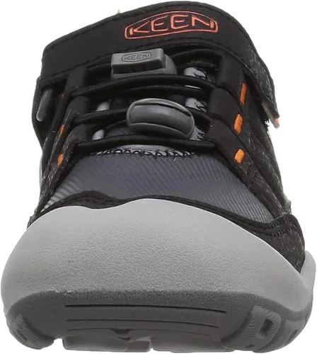Vista 2 de KEEN Tenis cómodos unisex para niños Steel GreySafety Orange