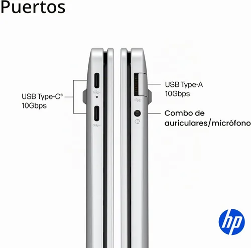 Vista 10 de HP OmniBook 5 PC AI de próxima generación de 14 pulgadas, pantalla OLED, Snapdragon X Plus X1P-42-100, 16 GB de RAM, SSD de 1 TB, GPU Qualcomm