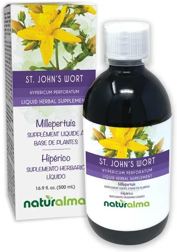 Vista 9 de Naturalma Hierba de San Juan (Hypericum perforatum) hierba con flores tintura sin alcohol - 4 onzas líquidas de extracto líquido en gotas