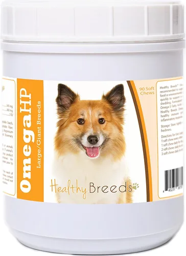 Vista 84 de Healthy Breeds Affenpinscher Omega HP - Masticables suaves para piel y pelaje, 60