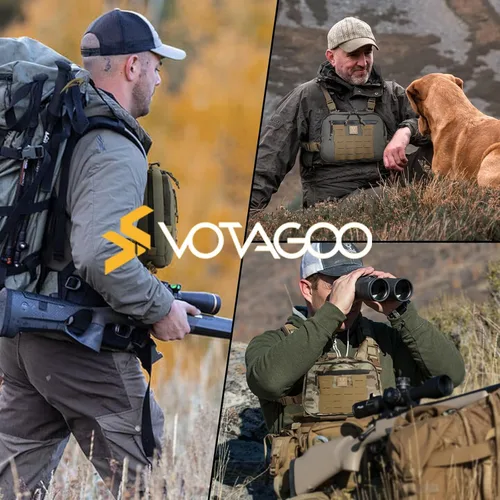 Vista 7 de VOTAGOO GEAR Bolso táctico del aparejo del pecho, aparejo del pecho de Hypalon Molle de la utilidad 3L con el bolso del pecho del bolsillo 500D Negro