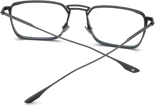 Vista 5 de FONEX Marco de lentes de titanio puro para hombre anteojos cuadrados de gran tamaño anteojos ópticos F85728