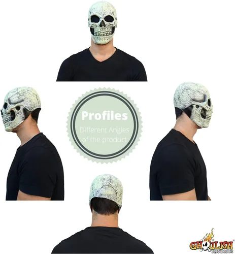 Vista 6 de Adult Glow in The Dark Skull Mask