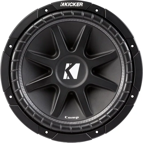 Vista 2 de KICKER Subwoofer y parrilla Paquete de 2 artículos: Subwoofer Comp de 12" SVC 4-ohm con rejilla ABS - 43C124 Sub & GR120 Grill