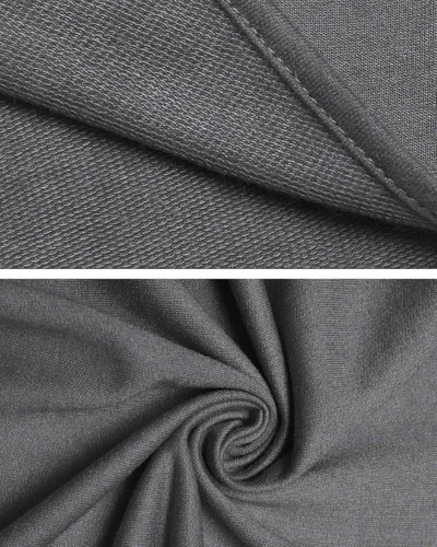 Vista 5 de COOFANDY Sudadera con capucha para hombre ligera casual dobladillo irregular estilo hip hop longitud larga con cremallera