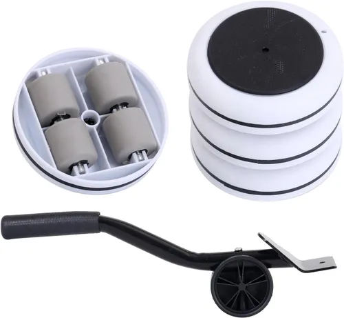 Vista 6 de Juego de herramientas elevadoras de muebles para mover muebles pesados rápida y fácilmente, capacidad de 1000 libras, 21 pulgadas