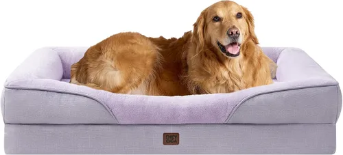 Vista 59 de EHEYCIGA Cama ortopédica para perros medianos, sofá cama de espuma viscoelástica con lados, forro impermeable y funda extraíble lavable, sofá