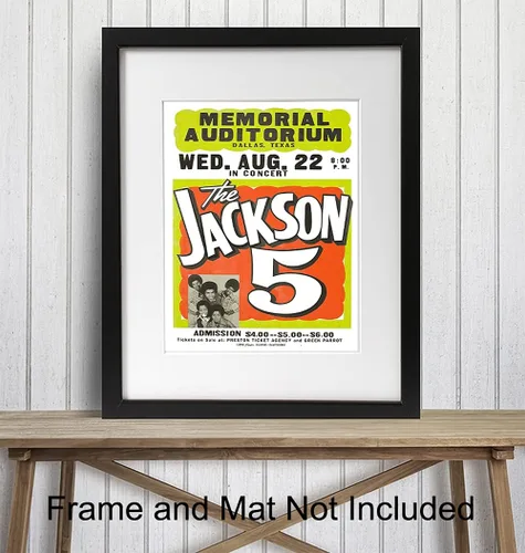 Vista 2 de Póster de Michael Jackson - Música Motown Negra - Póster vintage del concierto de Jackson 5 - Arte de pared afroamericano - Historia negra famosa
