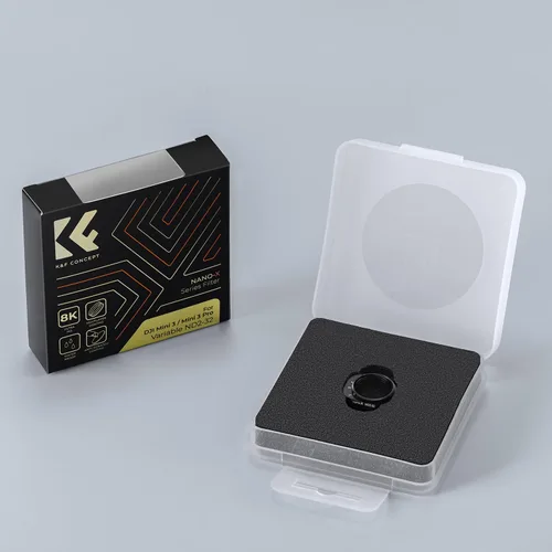 Vista 8 de K&F Concept Mini 3 Pro Variable ND2-32 (1-5 Stop) Filtro ND compatible con DJI Mini 3 Pro, 28 accesorios Mini 3 Pro multicapa