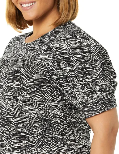 Vista 4 de Daily Ritual - Blusa de tela de toalla muy suave con mangas abullonadas