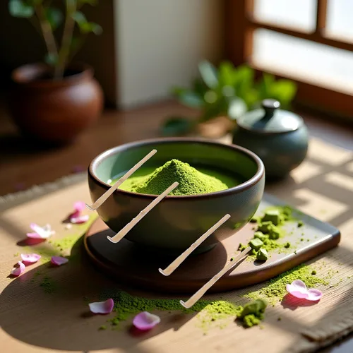 Vista 6 de 4 cucharadas de bambú de matcha, cuchara de bambú para matcha japonés, Chashaku, cuchara de té verde enganchada, utensilios de ceremonia de té
