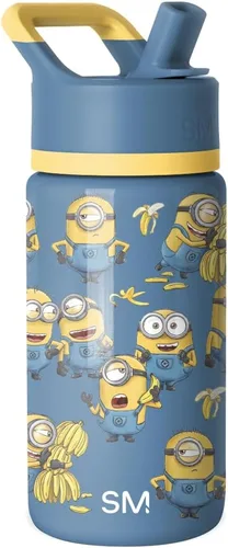 Vista 66 de Simple Modern DC Comics Batman - Botella de agua para niños con tapa con pajilla, vaso aislado de acero inoxidable de 14 onzas para niños, vaso a