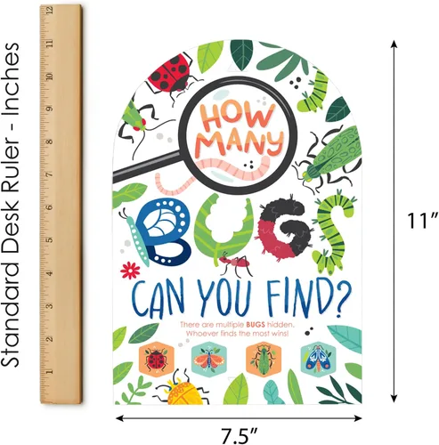 Vista 7 de Big Dot of Happiness Buggin' Out - Bugs Bugs Bugs - Bugs - Bugs Bugs - Juego de escondite y encuentra - 1 soporte y 48 piezas de juego