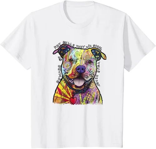 Vista 25 de Beware Of Pit Bulls, Dean Russo Pitbull Original - Camiseta para amantes de los perros, Negro