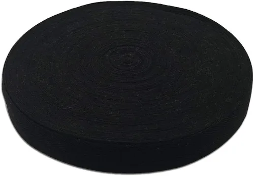 Vista 8 de Cinta de sarga de algodón natural de 50 yardas, 1 pulgada de ancho, rollo de cinta bies con patrón de espiga para coser delantales, manualidades