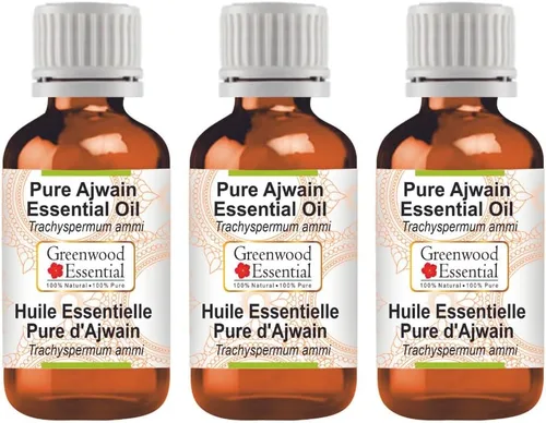 Vista 8 de Greenwood Essential Aceite esencial puro de Ajwain (Trachyspermum ammi) con cuentagotas de vidrio destilado al vapor 0.2 fl oz (0.16 oz)