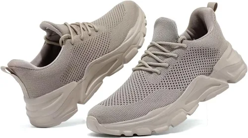 Vista 5 de Zapatos deportivos para hombre para correr, caminar, tenis ligeros, transpirables, informales, suela suave, cómodos, para el trabajo, gimnasio